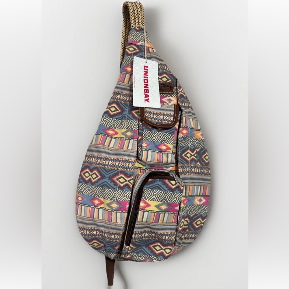 Unionbay Multicolor Aztec Sling Crossbody Bag New With Tags